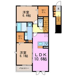 レガーロニッシンの物件間取画像